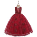 Crimson Rose Ball Gown