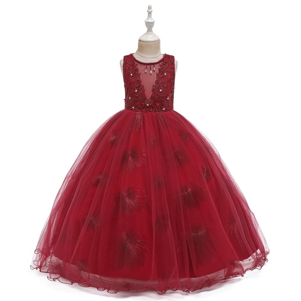 Crimson Rose Ball Gown