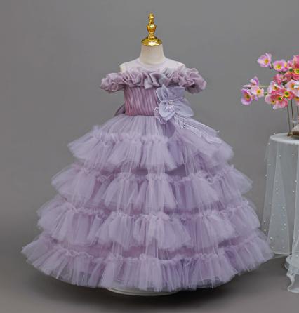 Lilac Luxe Tiered Gown