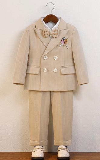 Champagne Gentlemen Suit Set-6pcs Set
