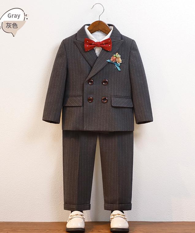 Charcoal Bow Tie Suit Set