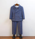 Blue Plaid Formal Set