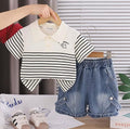 Classic Stripe Denim Set