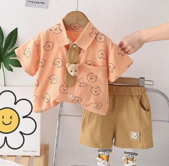 Peach Teddy Adventure Set