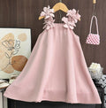 Blush Flower Swing Dress