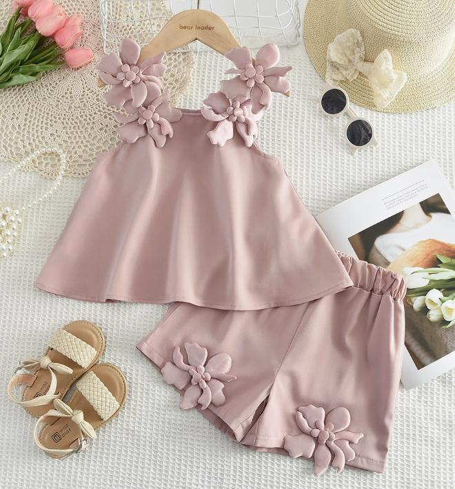 Blush Blossom Tunic Set