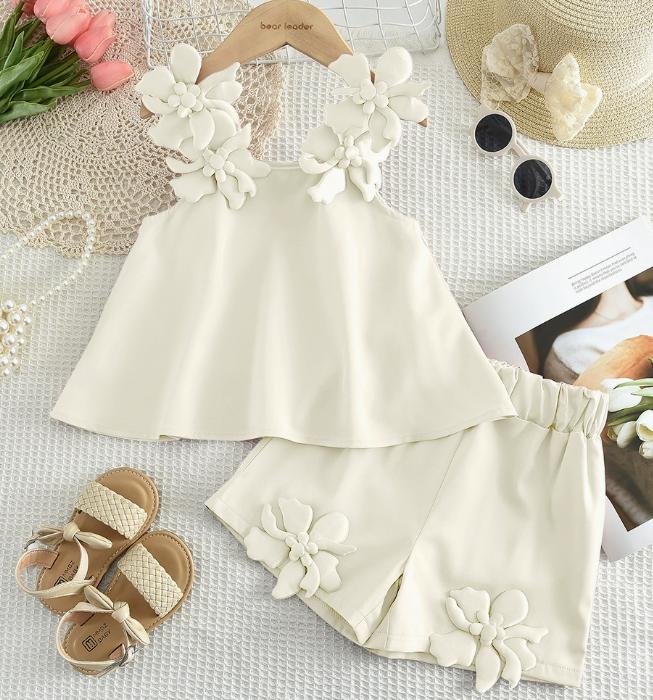 Ivory Blossom Tunic Set