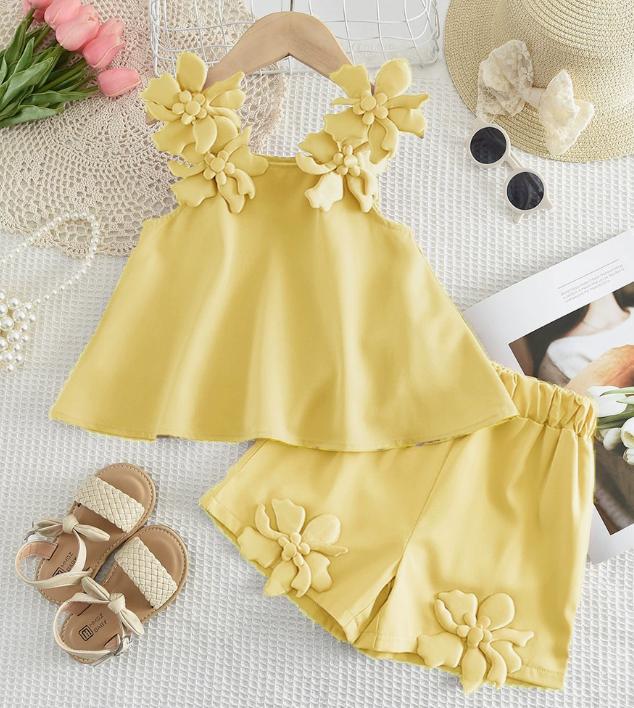 Sunshine Blossom Tunic Set