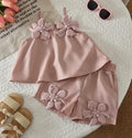 Mocha Blossom Tunic Set