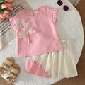 Pink Petal Skirt Set