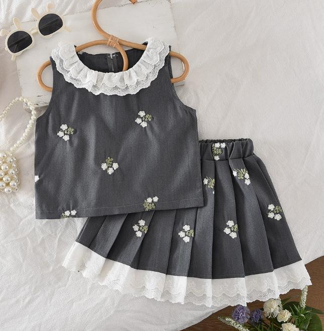 Black Daisy Tutu Set