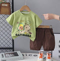 Green Capybara Buddies Short Set