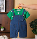 Emerald Denim Overall Set