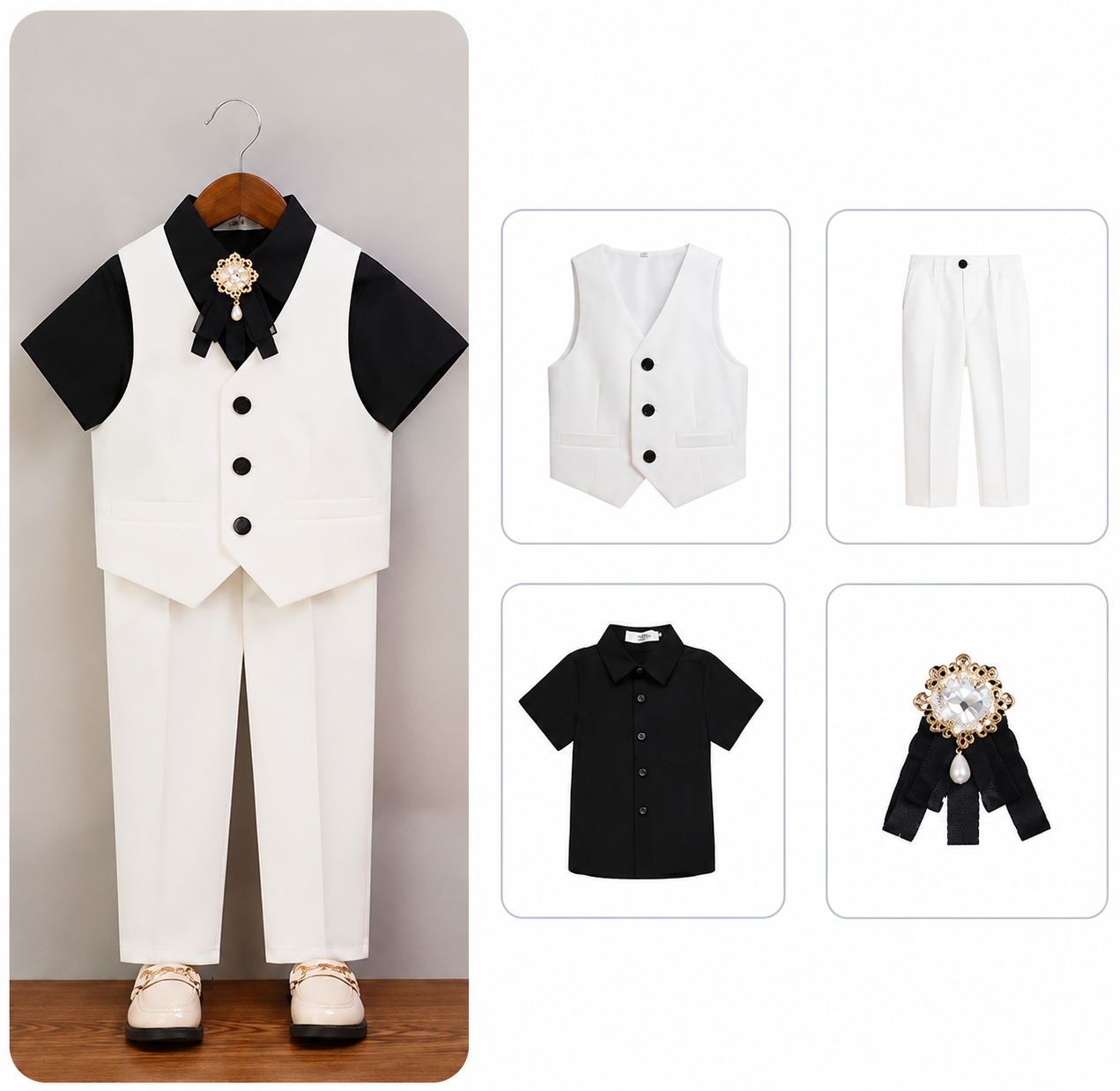 Ivory Vest Celebration Set