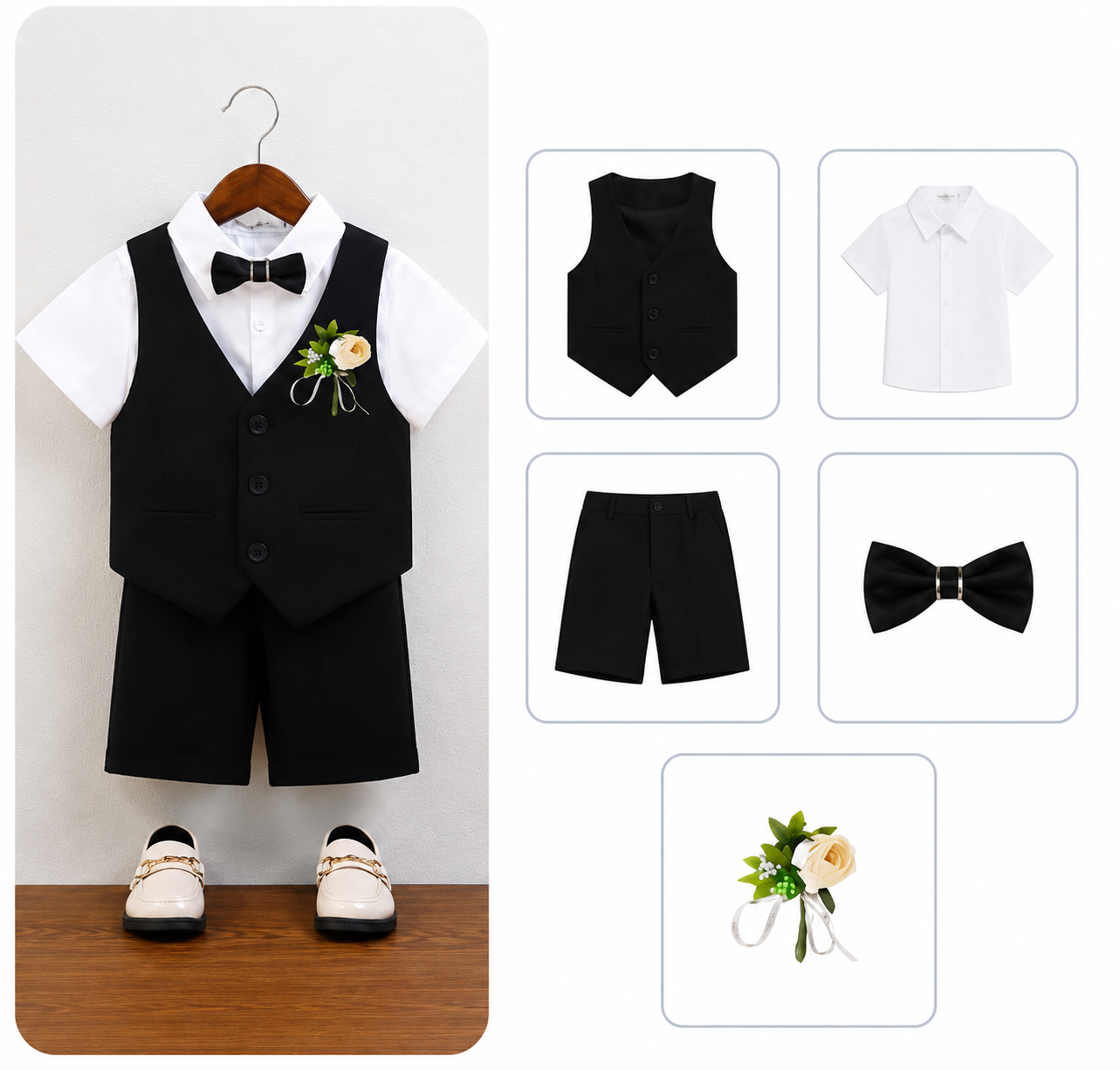 Midnight Vest Formal Set