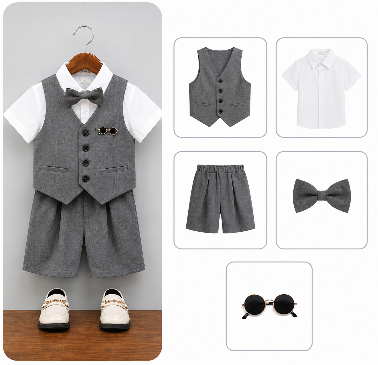 Slate Gray Formal Set