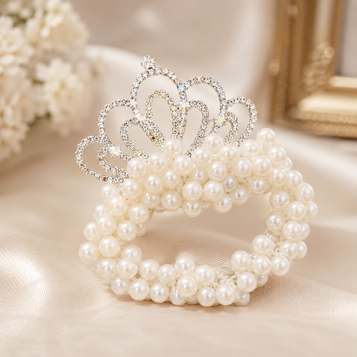 Pearl Princess Crown Hair Piece