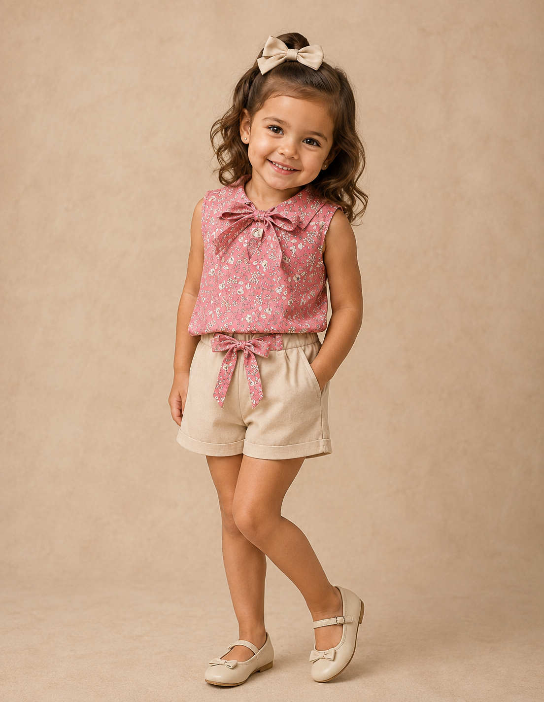 Sweetheart Bow Short Set