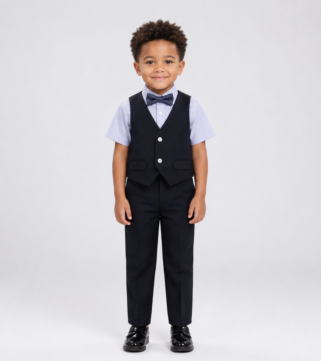 Classic Black Suit Set-4 pcs